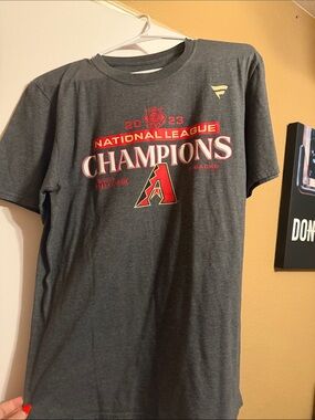 Fanatics Gray Arizona Diamondbacks 2023 National League Champions Tee